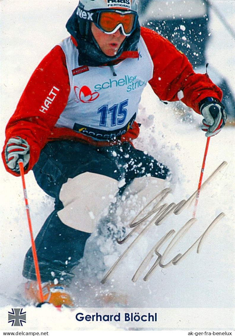 Bundeswehr Sonthofen AK Freestyle Buckelpiste Gerhard Blöchl 2011 Eggenfelden Olympische Winterspiele 2006 Autogramm - Authographs