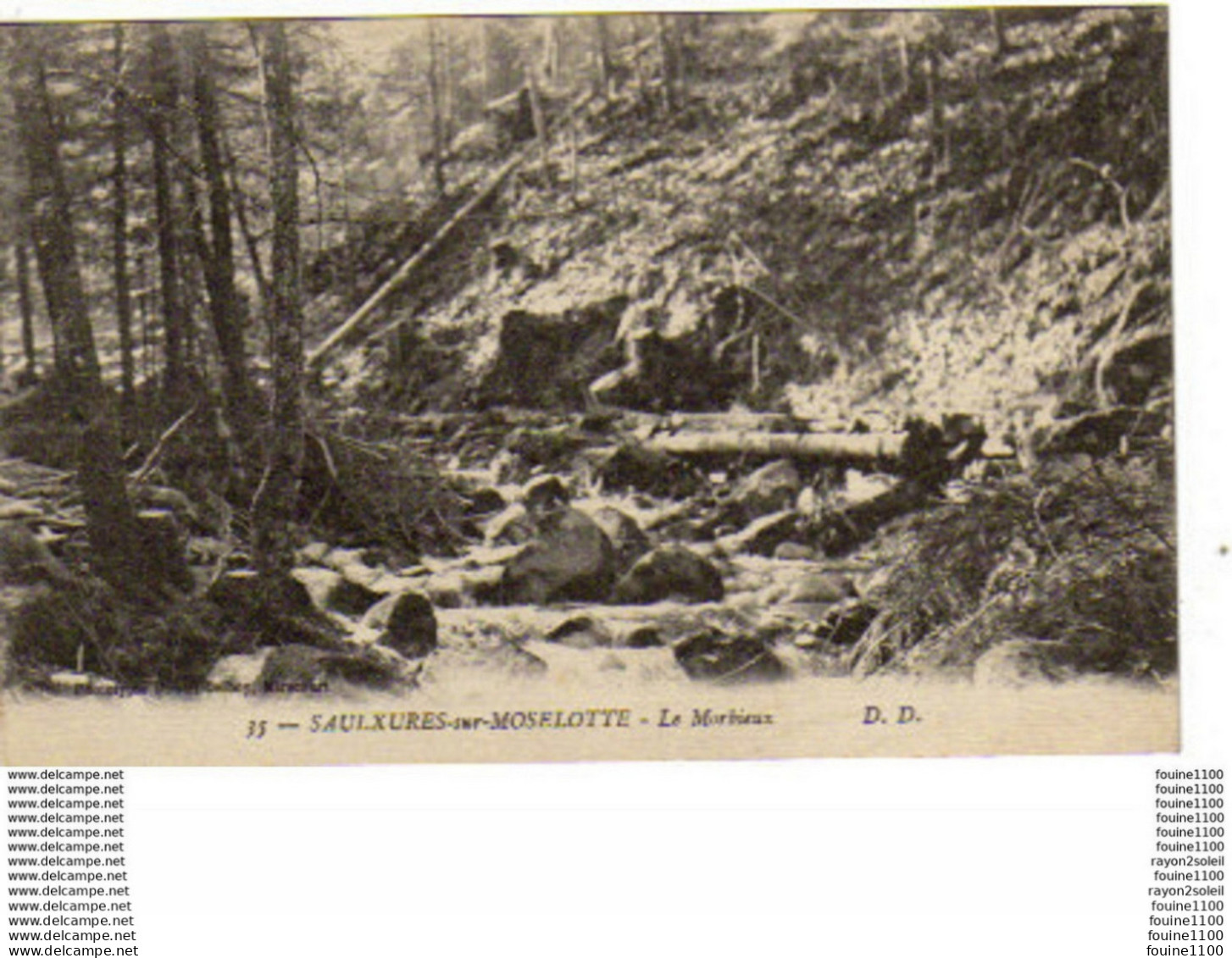 Carte De Saulxures N°35 - Saulxures Sur Moselotte