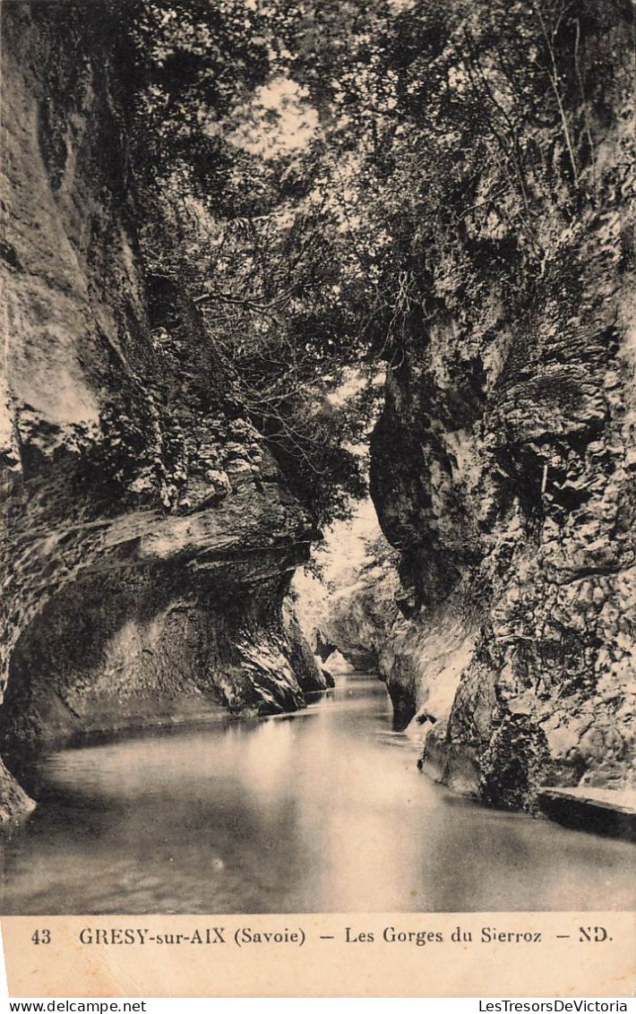 FRANCE - Gresy Sur Aix - Les Gorges Du Sierroz - Carte Postale Ancienne - Gresy Sur Aix