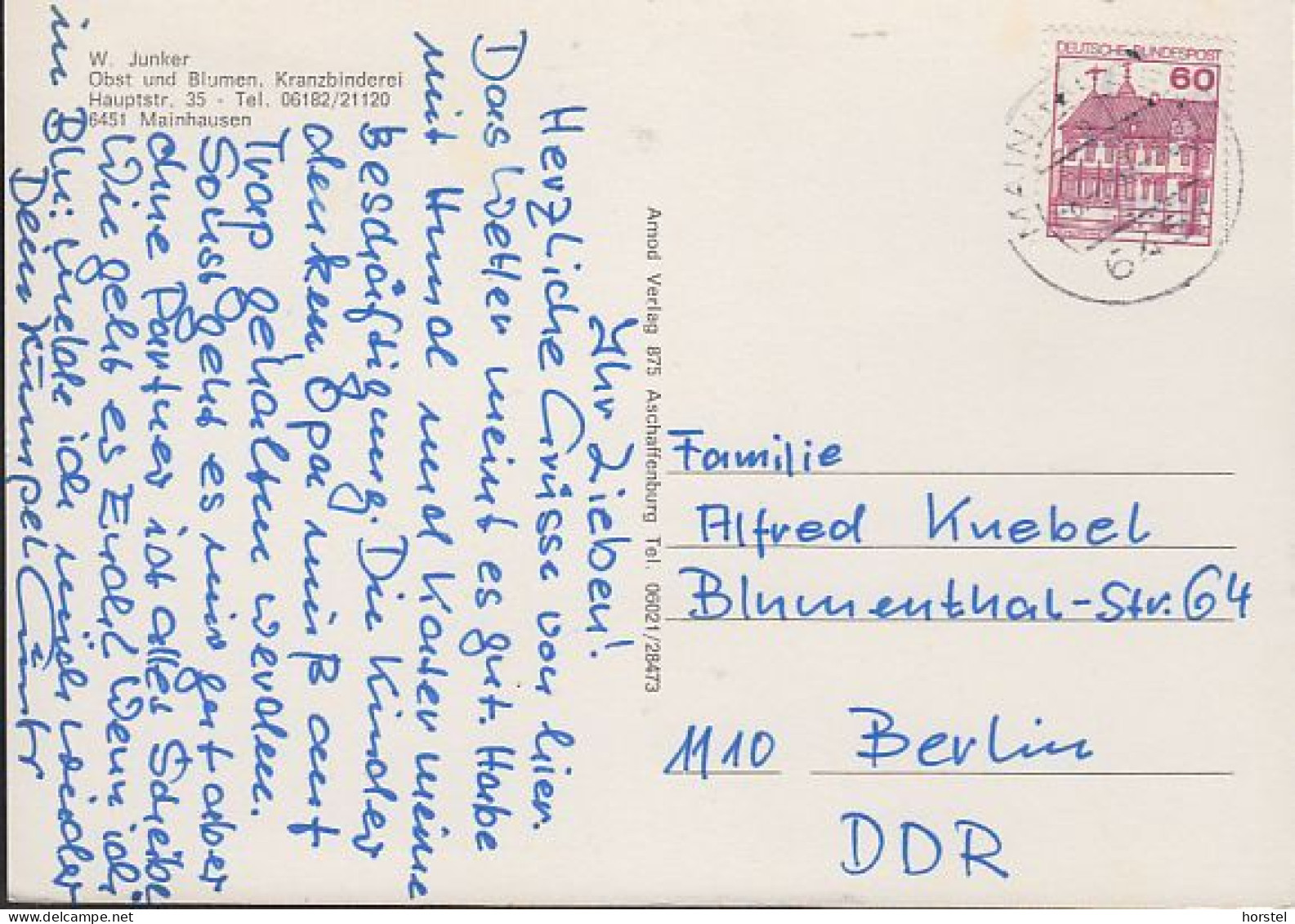 D-63533 Mainhausen - Mainflingen - Ansichten - Fähre - Ferry - Car - Campingplatz - Bürgerhaus - Kirche - Nice Stamp - Maintal