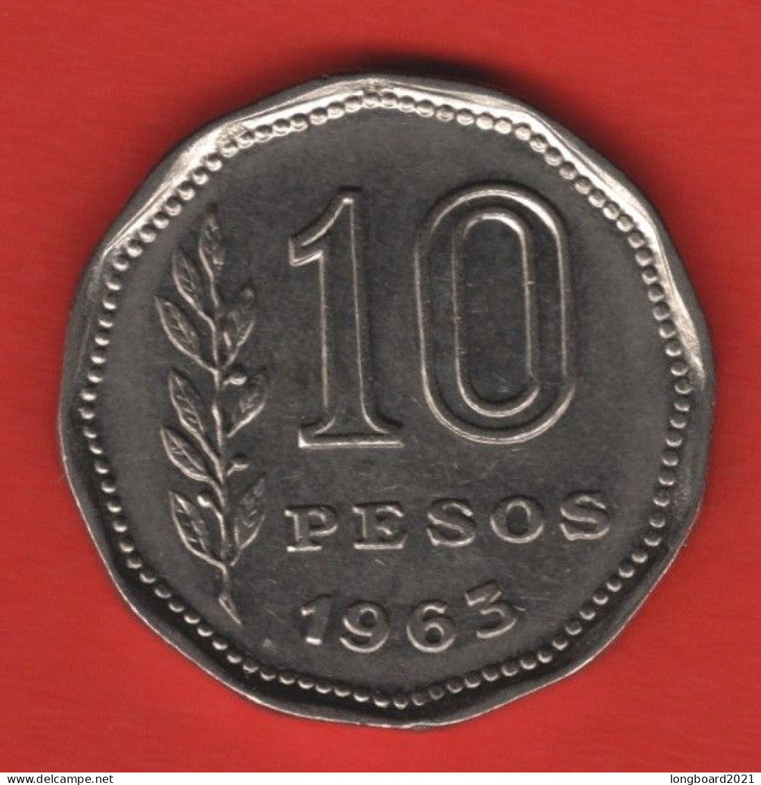 ARGENTINA - 10 PESOS 1963 - Argentinië