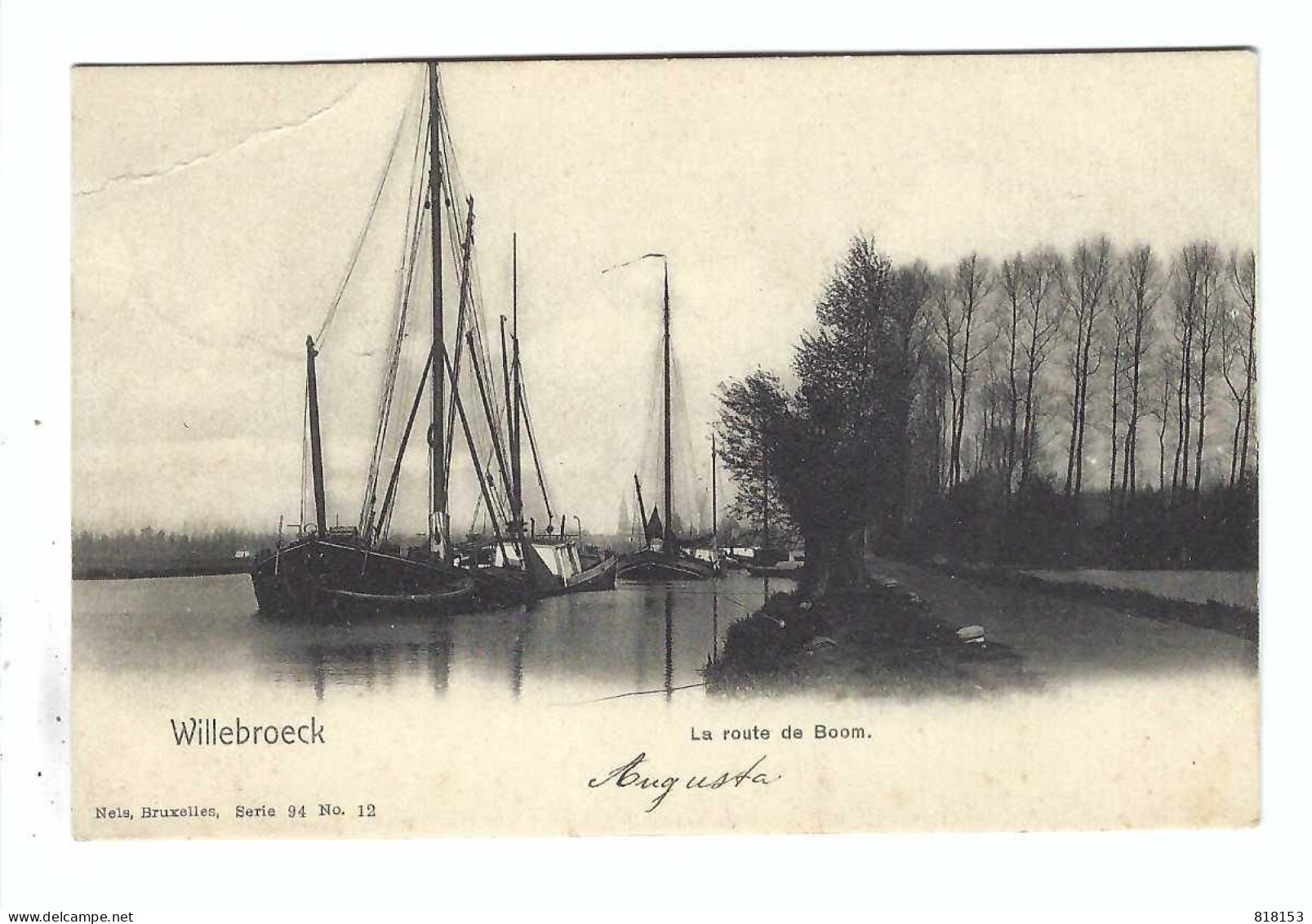 Willebroek   Willebroeck  La Route De Boom 1902 - Willebroek