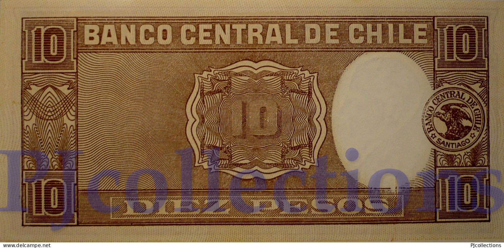 CHILE 10 PESOS 1947/58 PICK 111 UNC - Chili