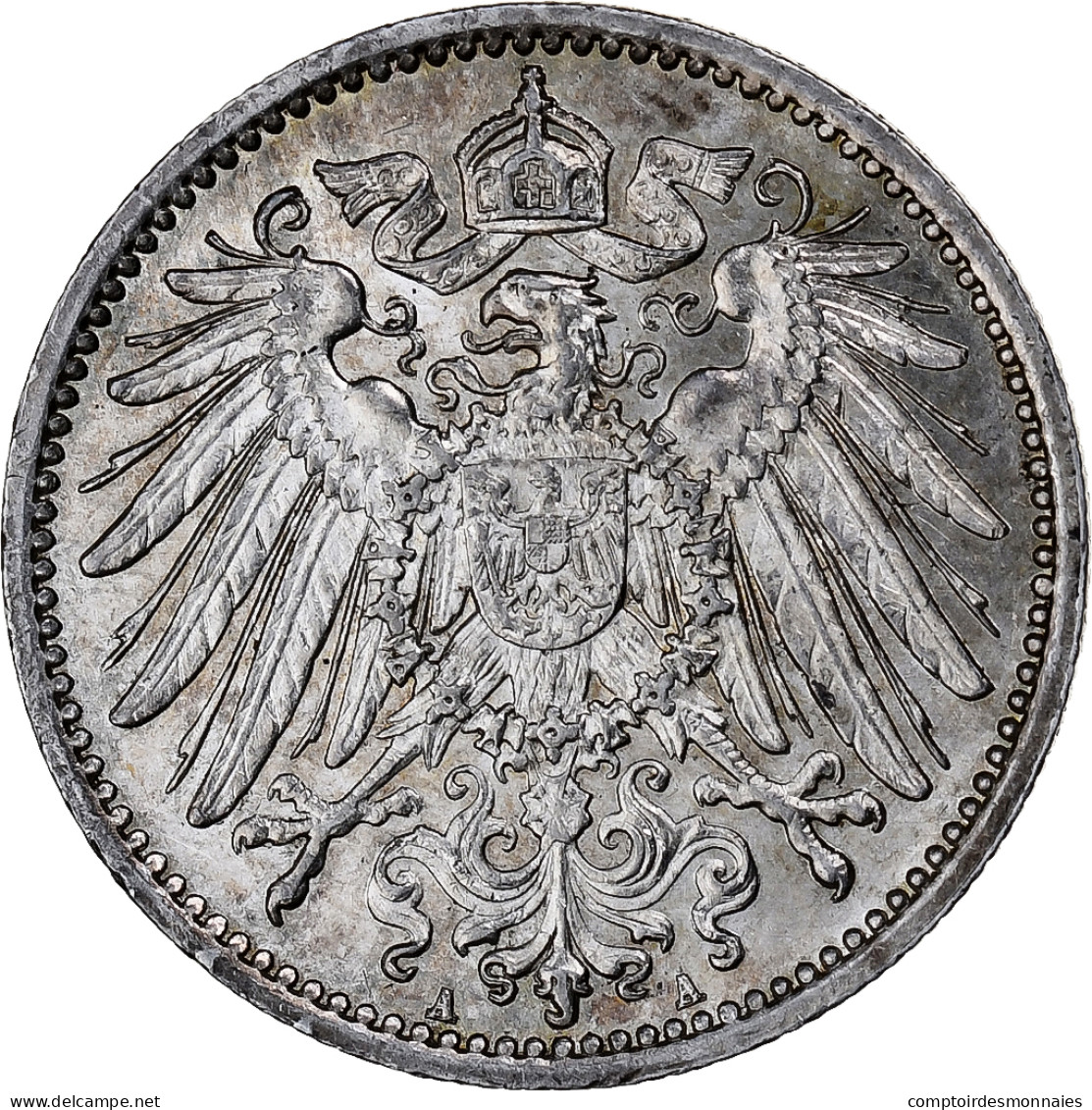 Empire Allemand, Wilhelm II, Mark, 1915, Berlin, Argent, SUP+, KM:14 - 1 Mark