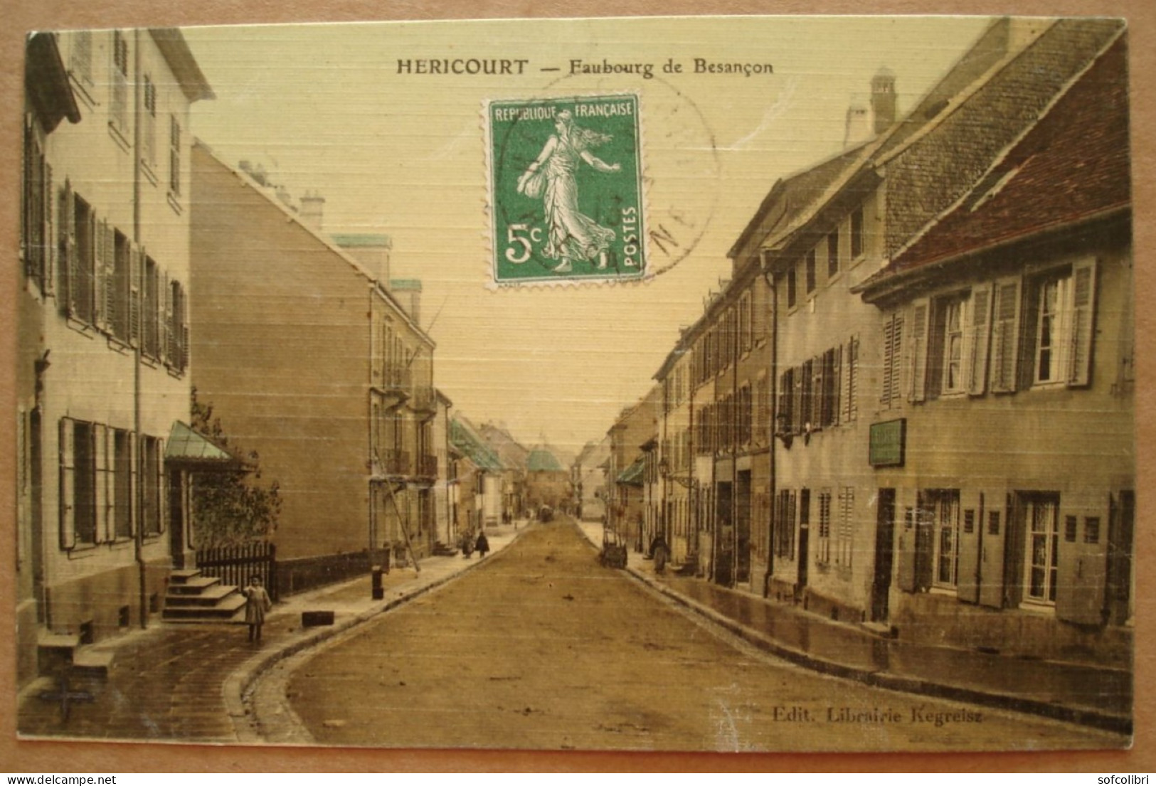 70 - HERICOURT - Faubourg De Besançon  (Carte Toilée) - Héricourt