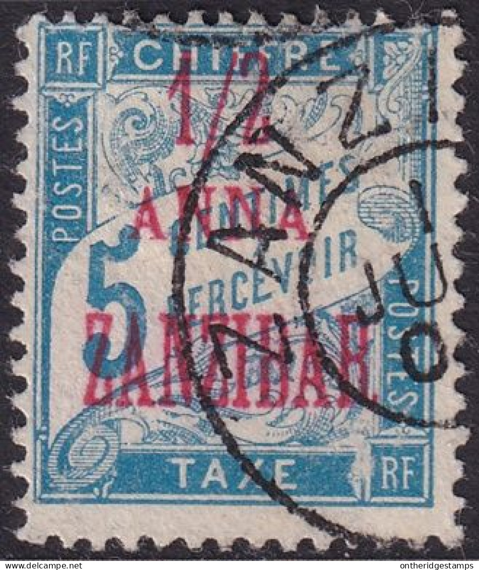 French Offices Zanzibar 1897 Sc J1 Yt Taxe 1 Postage Due Used - Oblitérés