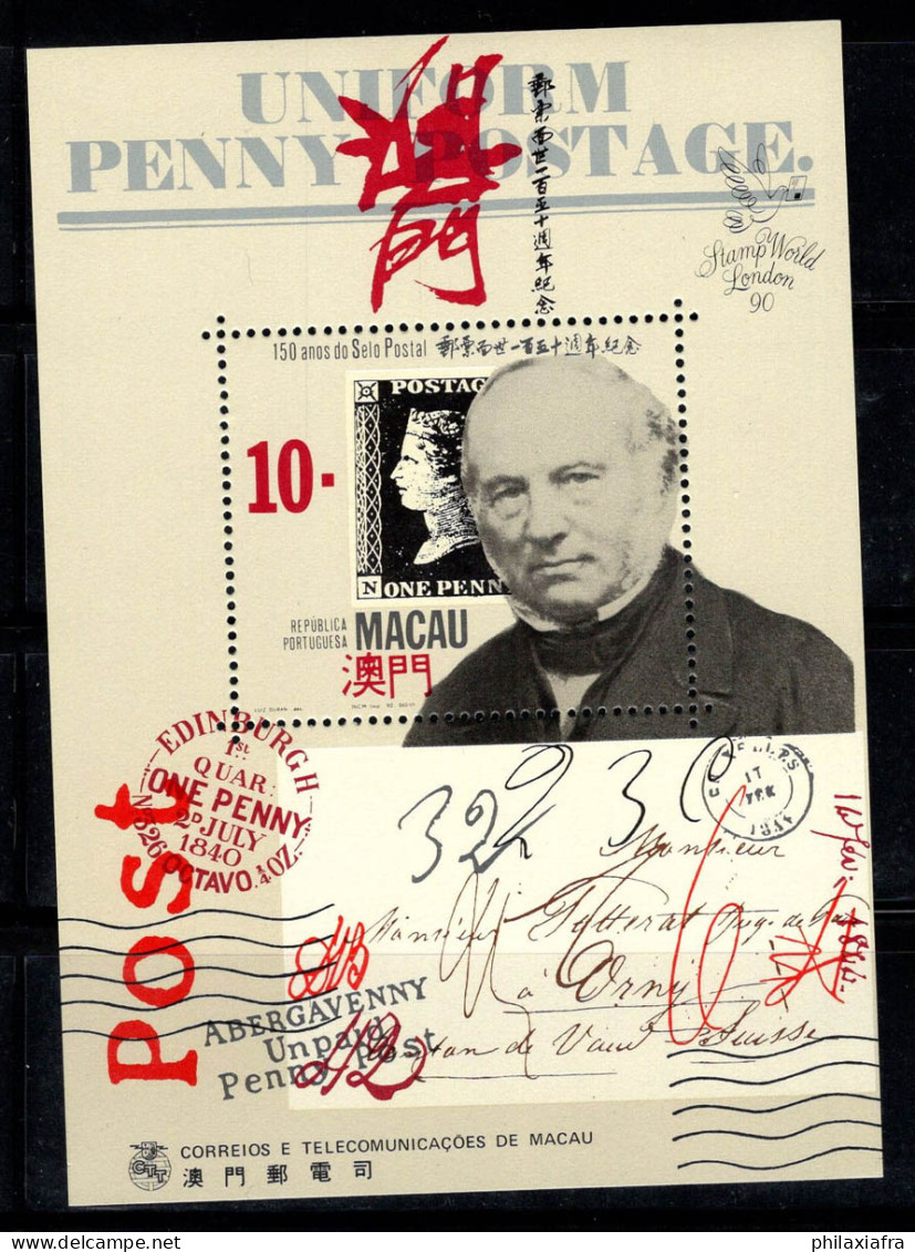 Macao 1990 Mi. Bl. 13 Bloc Feuillet 100% Neuf ** Hill, Stamp World Londres - Blokken & Velletjes