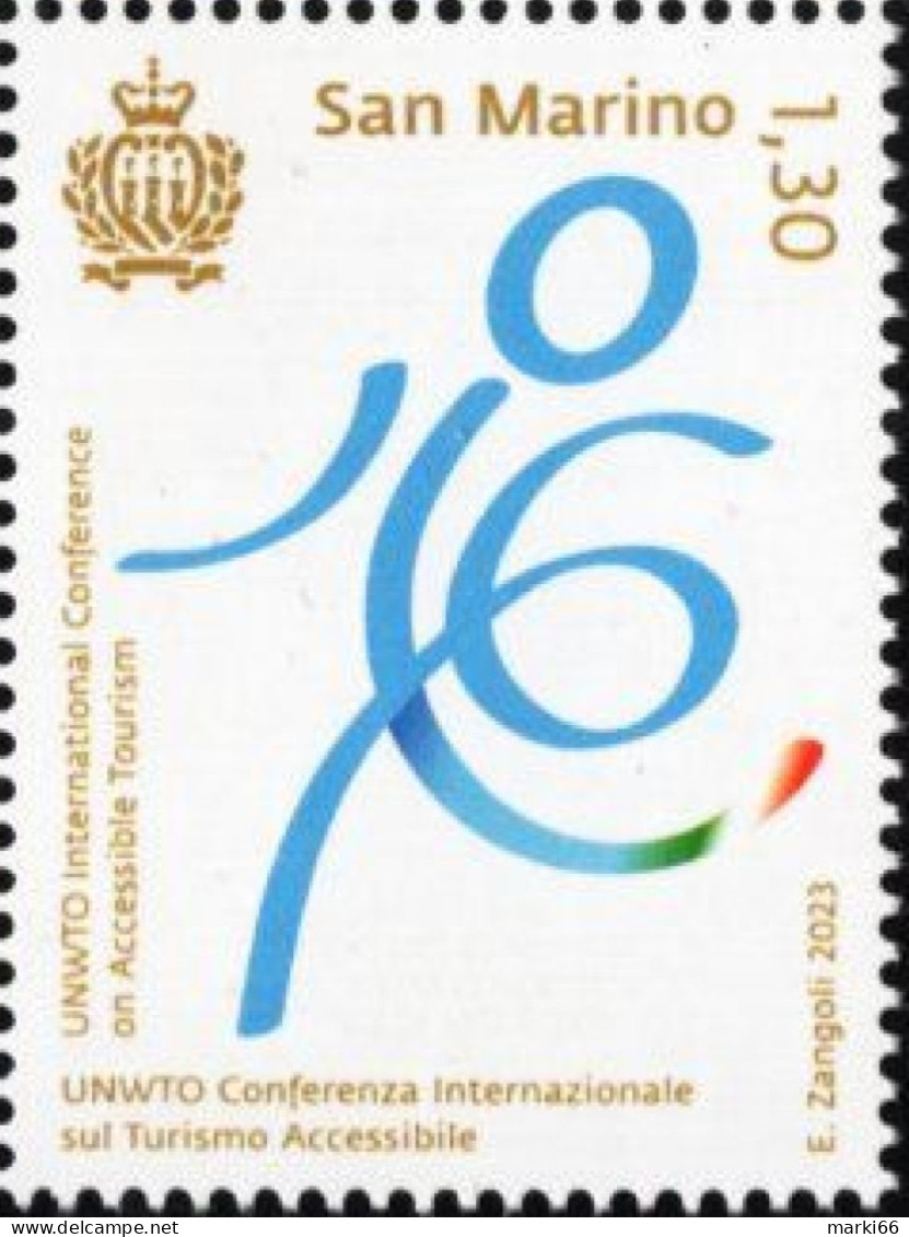 San Marino - 2023 - UNWTO International Conference On Accessible Tourism - Mint Stamp - Neufs