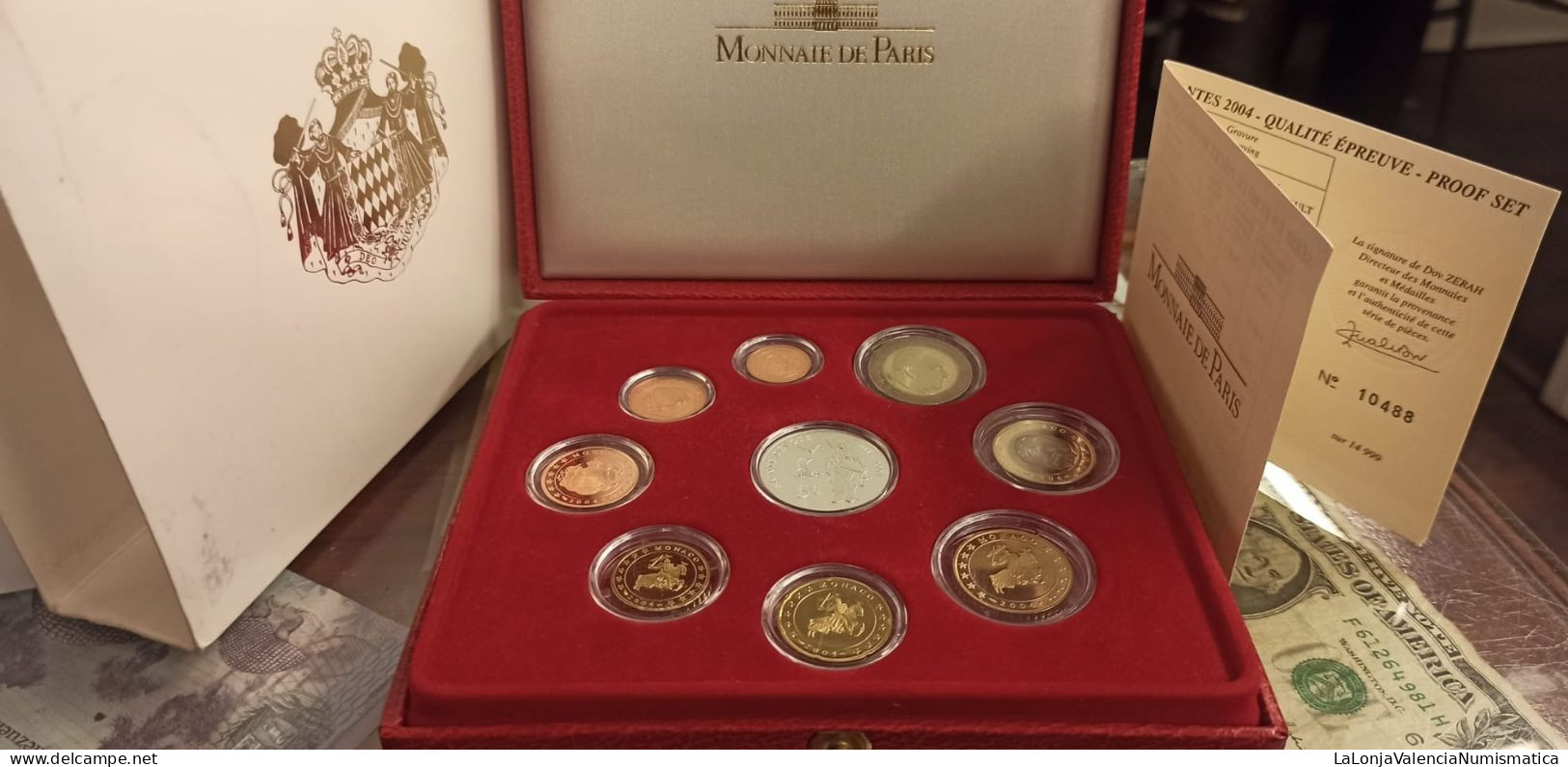 Mónaco Set Euro Rainier III 2004 Proof Monnaie De Paris - Autres & Non Classés