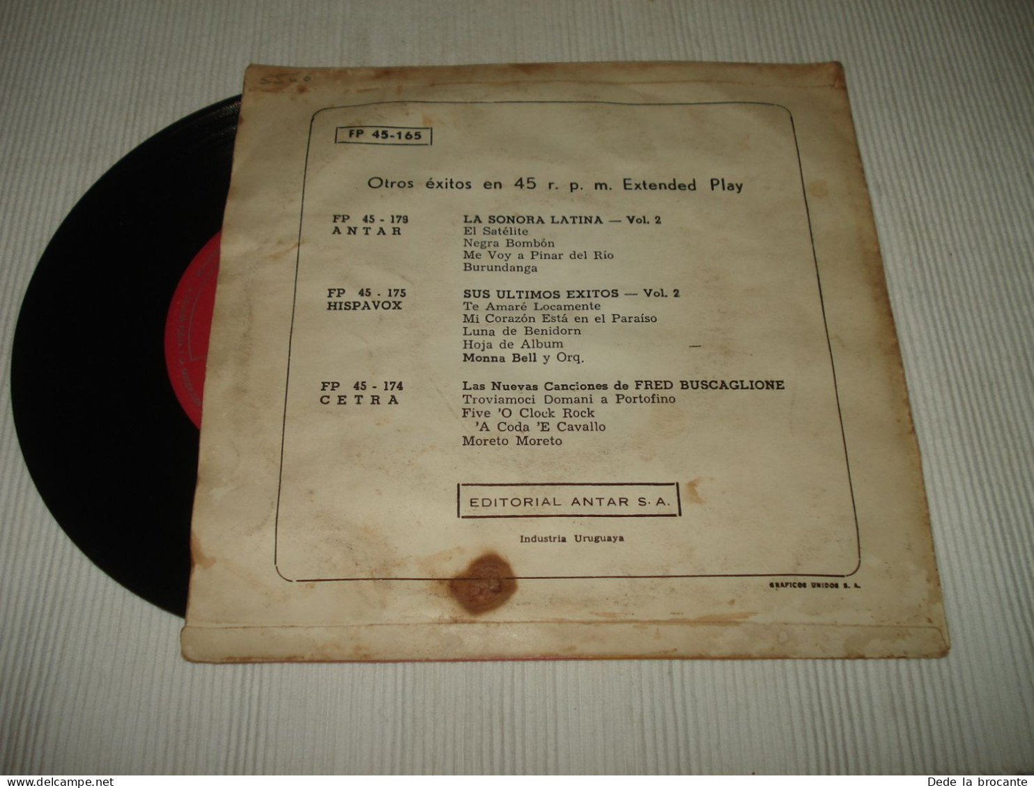 B12 / Pedro Infante Con Mariachi Guadalajara – EP - FP 45-165 - Uruguay   EX/VG - Country Y Folk