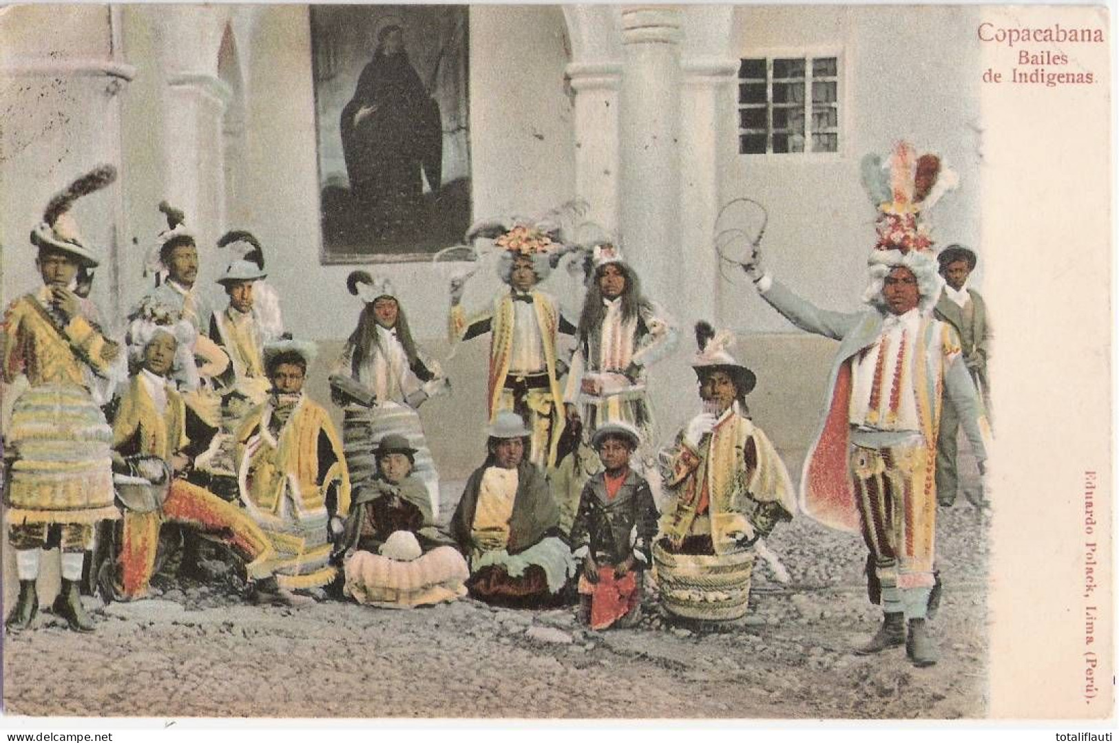 COPACABANA Bailes Di Indigenas Gelaufen 15. October 1912 Color Animado - Copacabana