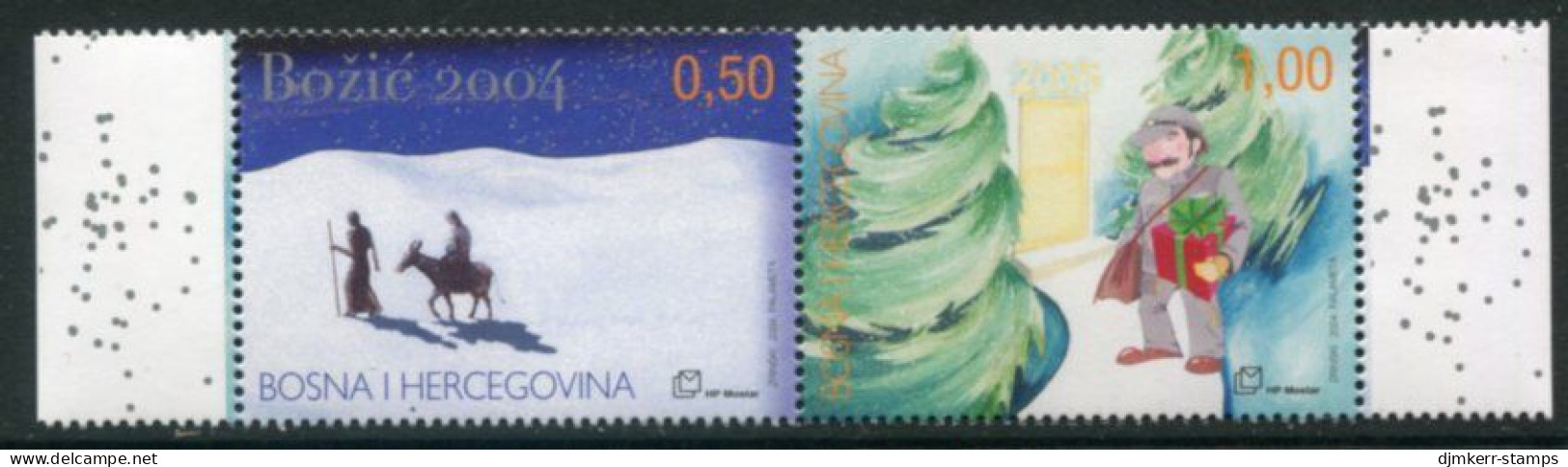 BOSNIA HERCEGOVINA (CROAT) 2004 Christmas MNH / **.  Michel 140-41 - Bosnia And Herzegovina