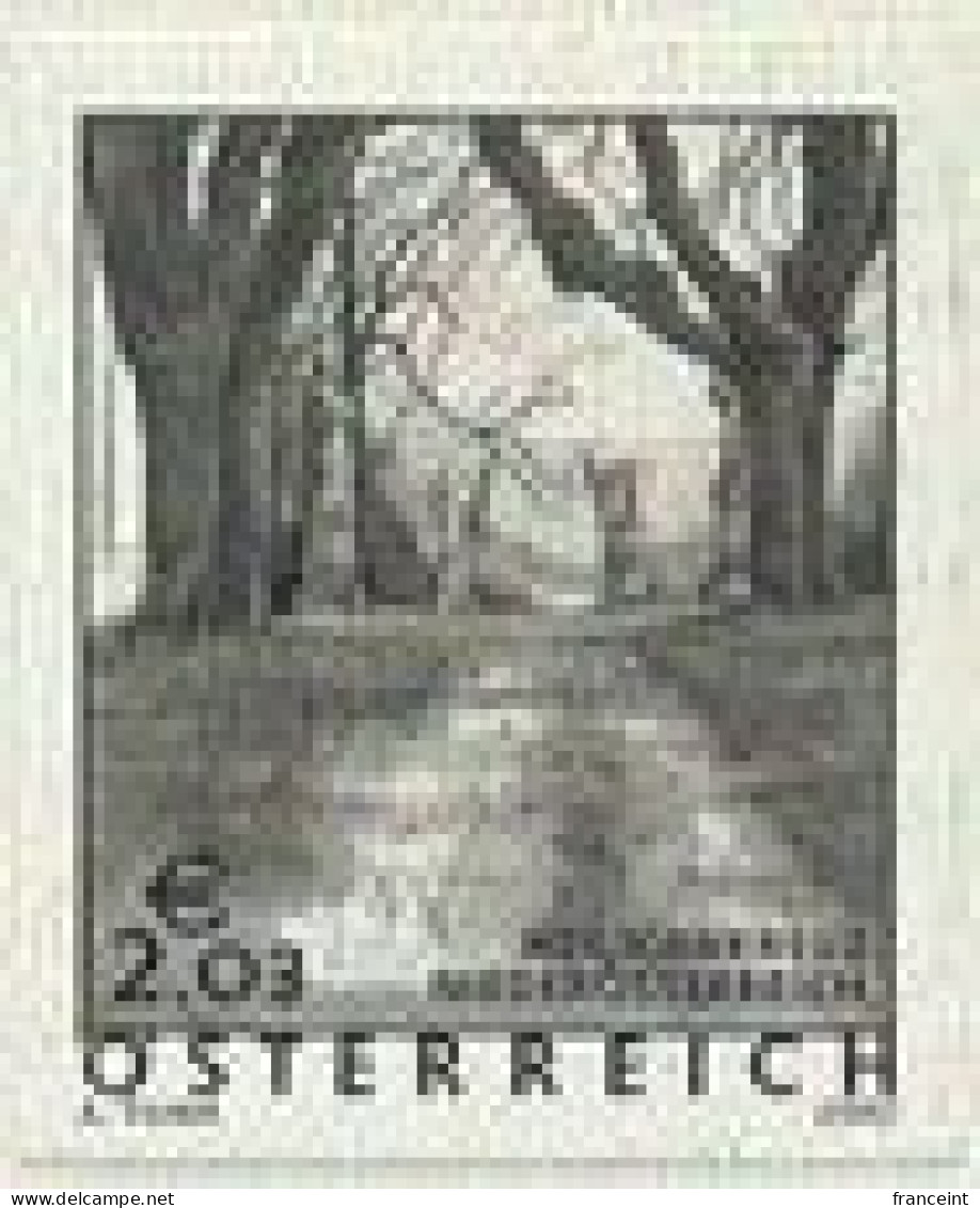 AUSTRIA(2002) Heiligenkreuz. Black Print. Stations Of The Cross. Scott No 1879. - Essais & Réimpressions