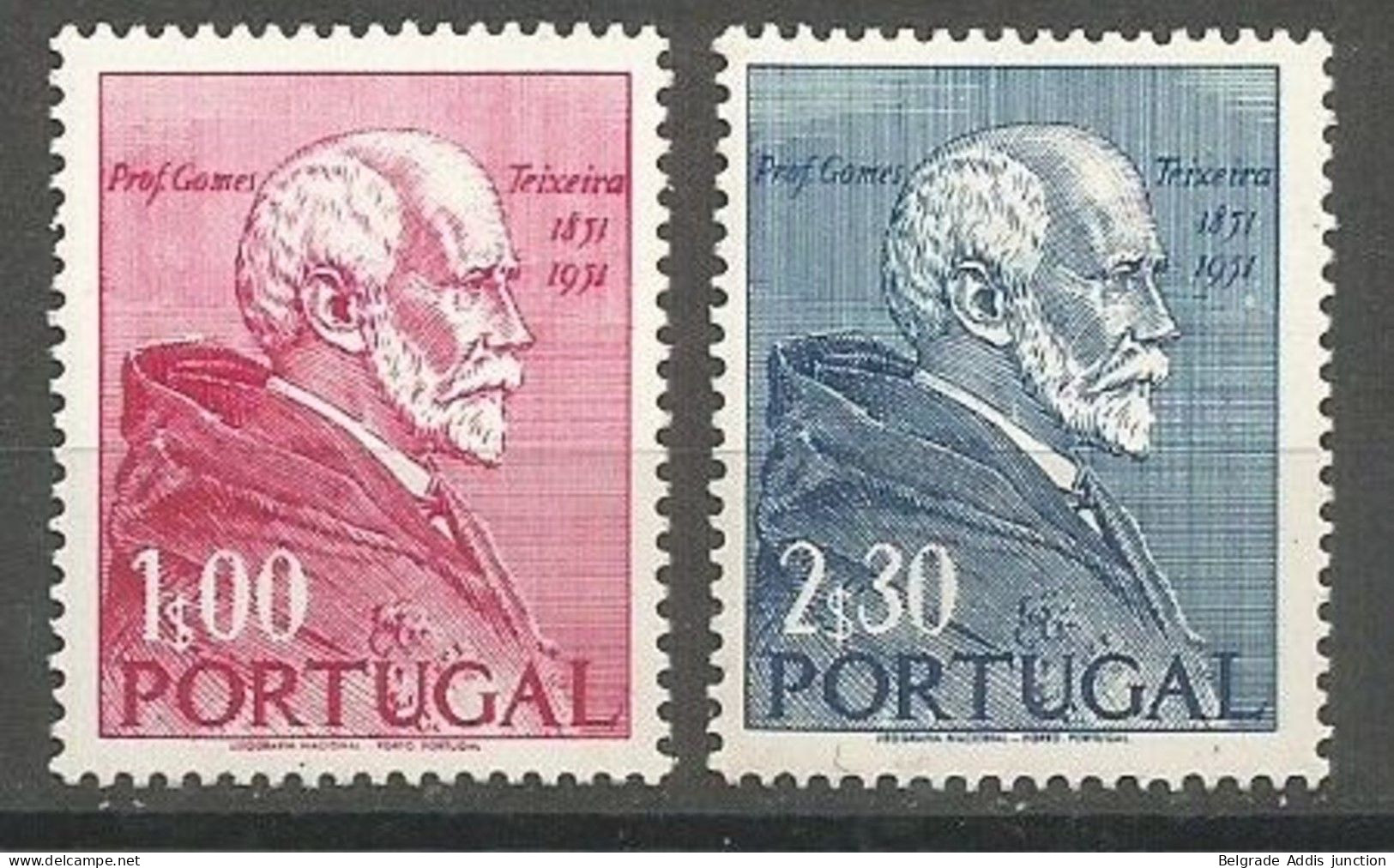 Portugal Afinsa 753/54 Complete Set MNH / ** 1952 Teixeira - Nuovi