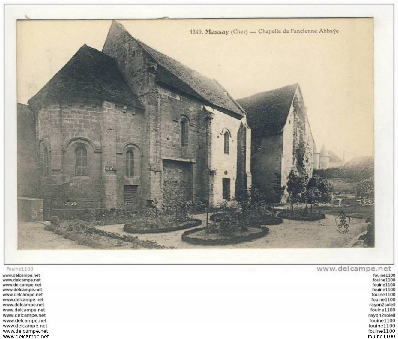 Carte De Massay La Chapelle De L' Ancienne Abbaye - Massay