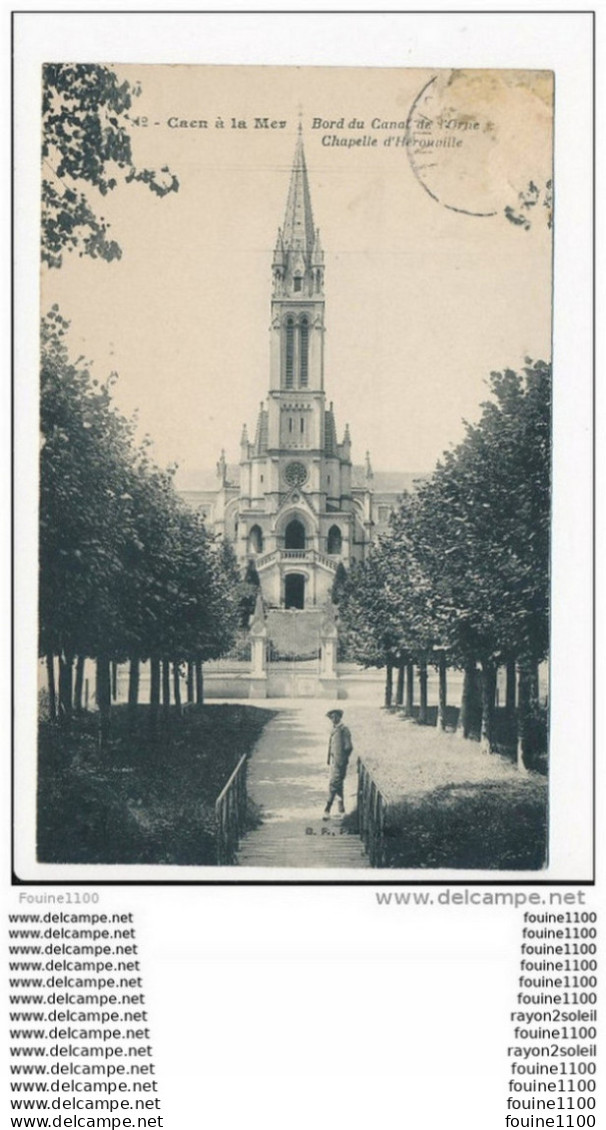 Carte De  CAEN A LA MER  CHAPELLE D'  HEROUVILLE   ( Recto Verso ) - Herouville Saint Clair