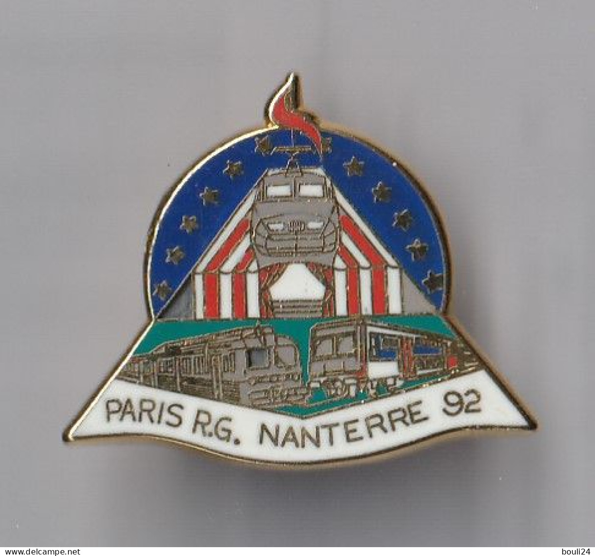 PIN'S THEME SNCF TGV  GARE  PARIS  RG  NANTERRE 92  SERIE LIMITEE 1000 EX SIGNE BALLAR - TGV