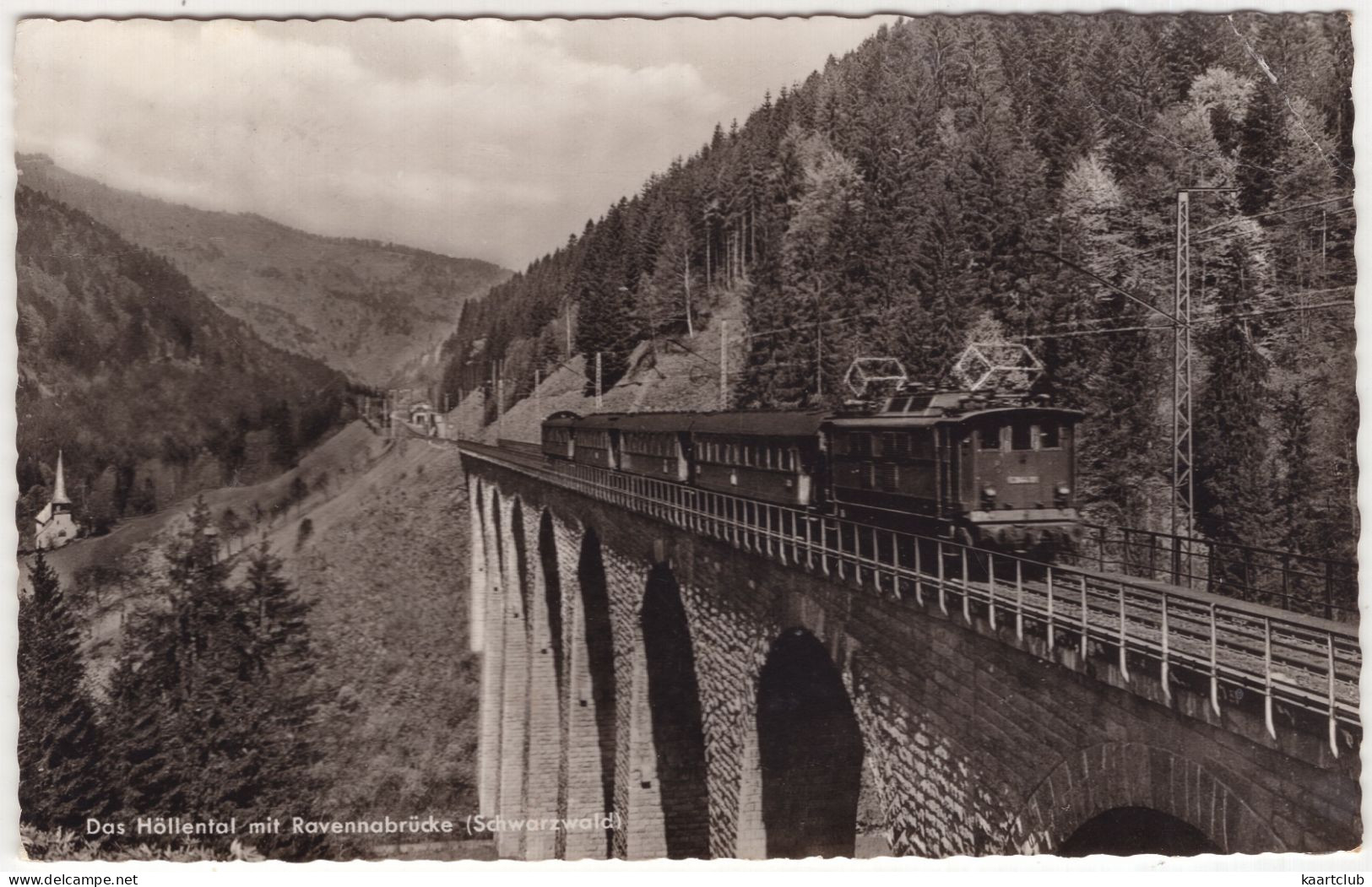 Das Höllental Mit Ravennabrücke (Schwarzwald) - (Deutschland) - Elektrische ZUG / TRAIN / TREN / TREIN - Höllental