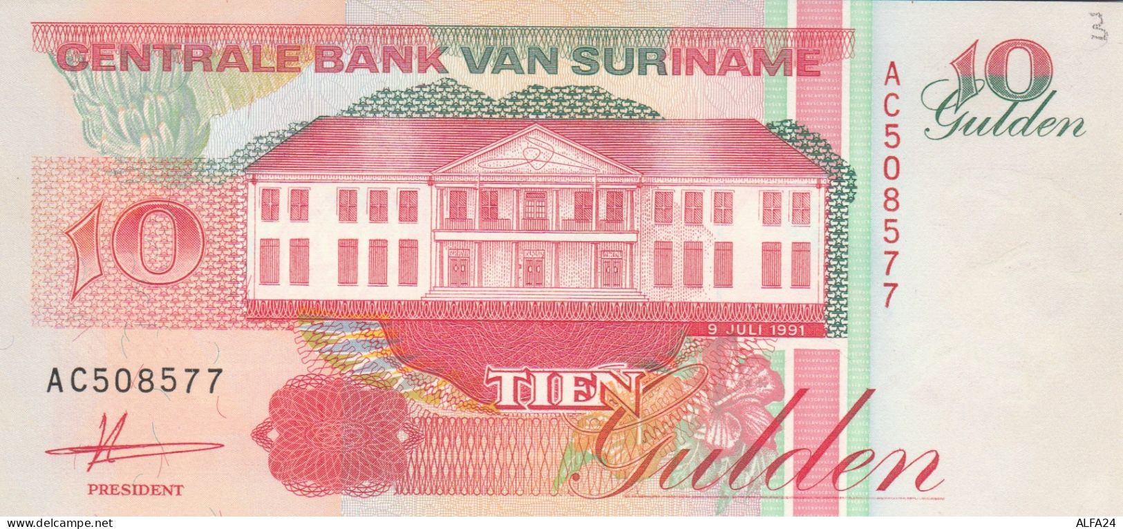 BANCONOTA SURINAME 10 UNC (HB701 - Surinam