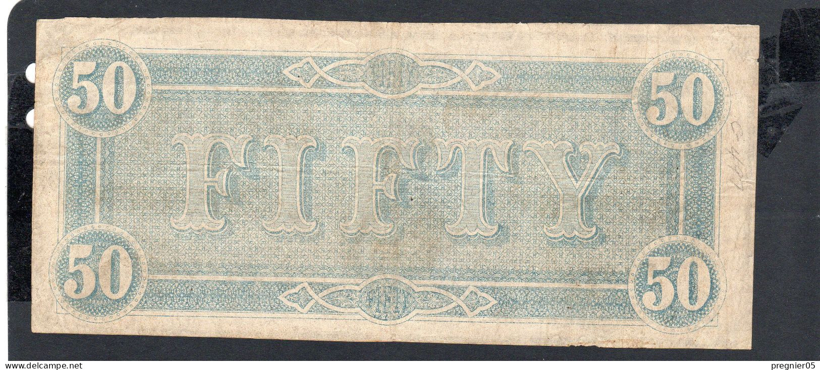 Baisse De Prix USA - Billet  50 Dollar États Confédérés 1864 SUP/XF P.070 § 42499 - Valuta Della Confederazione (1861-1864)