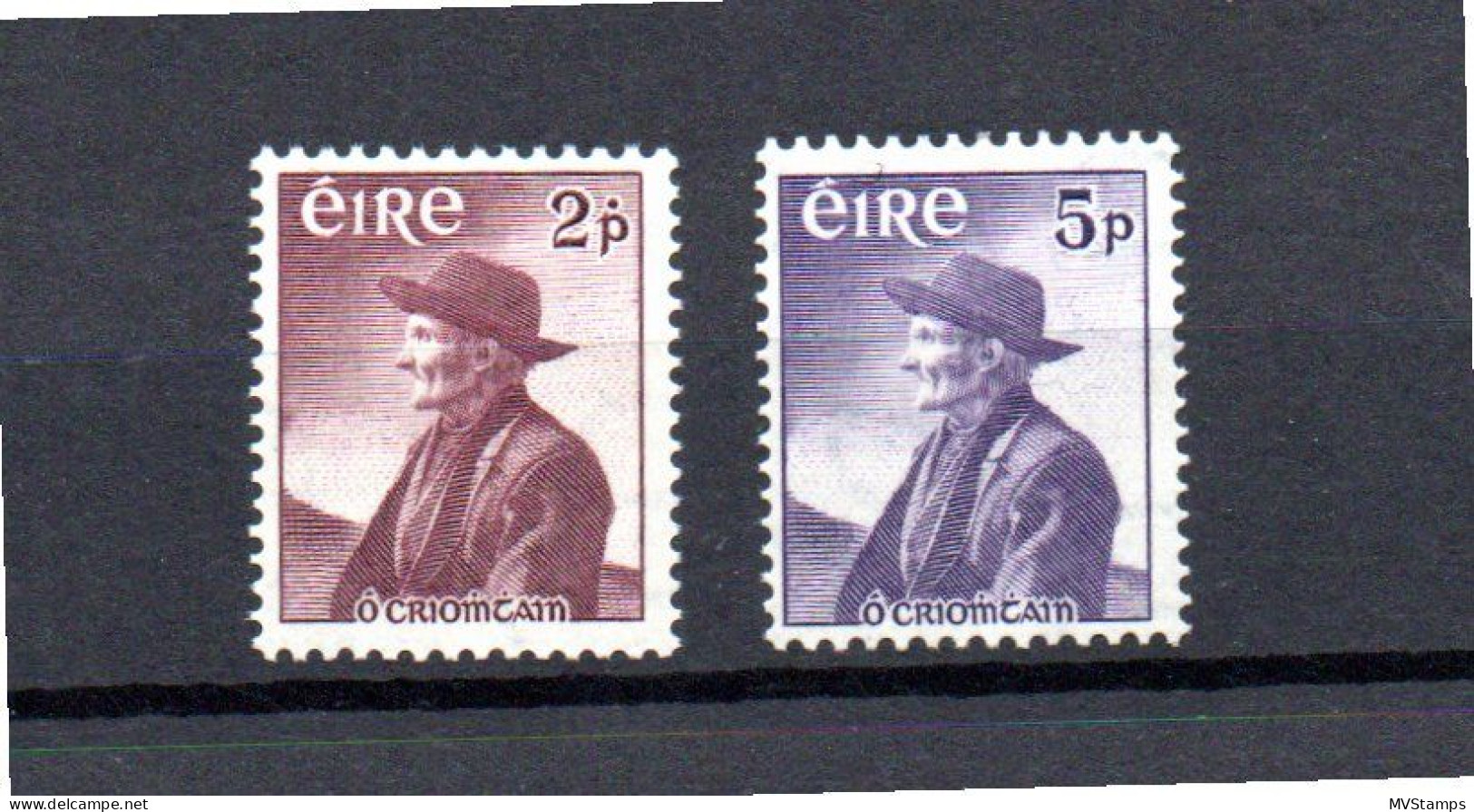 Ireland 1937 Set Tomas O Croimtain Stamps (Michel 130/31) MNH - Unused Stamps
