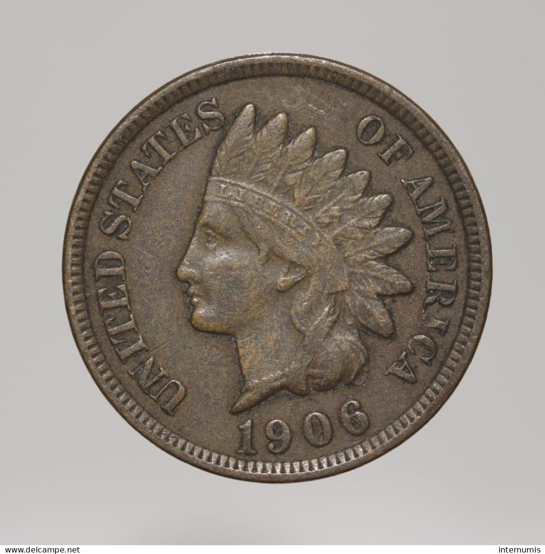 Etats-Unis / USA, Indian, 1 Cent, 1906, Bronze, TTB (EF), KM#90a - 1859-1909: Indian Head