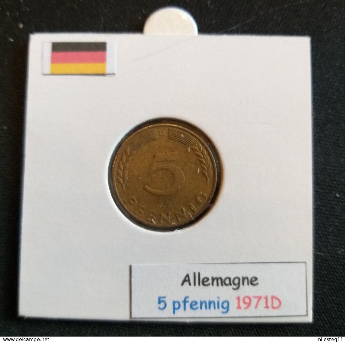 Allemagne 5 Pfennig 1971D - 5 Pfennig