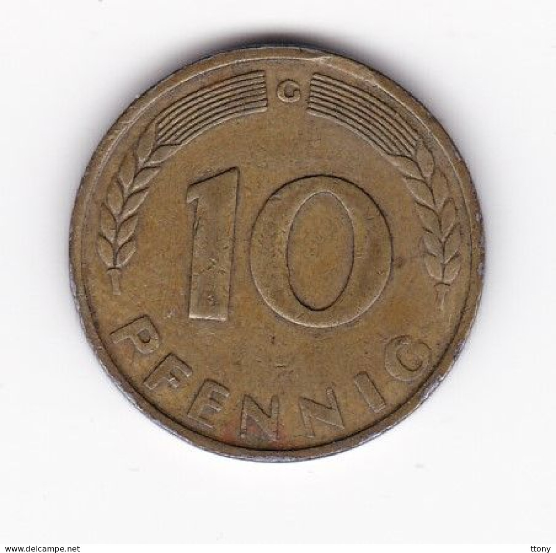 Une Pièce Monnaie  Allemagne   Deutschland   Germany  10 Pfennig  Année 1949  Frappe G  ( Plusieurs Annonces ) - 10 Pfennig