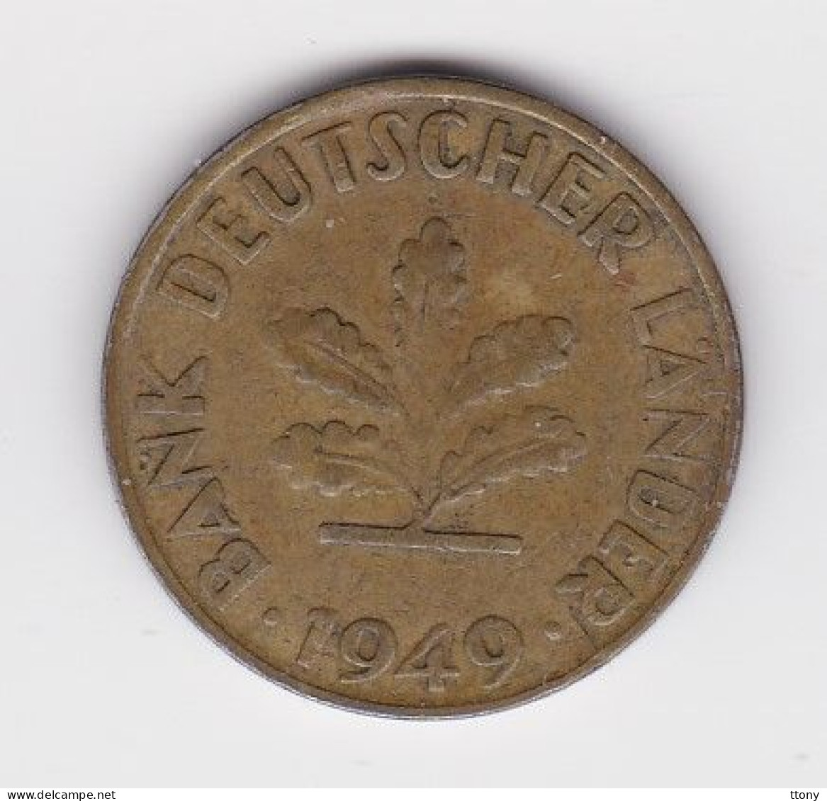 Une Pièce Monnaie  Allemagne   Deutschland   Germany  10 Pfennig  Année 1949  Frappe G  ( Plusieurs Annonces ) - 10 Pfennig