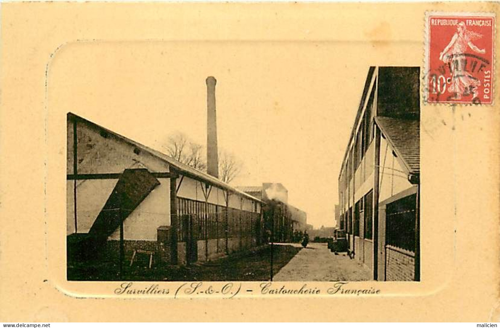 - Val D Oise -ref-A45- Survilliers - Cartoucherie Française - Cartoucheries - Usines - Industrie - Pourtour Cadre - - Survilliers