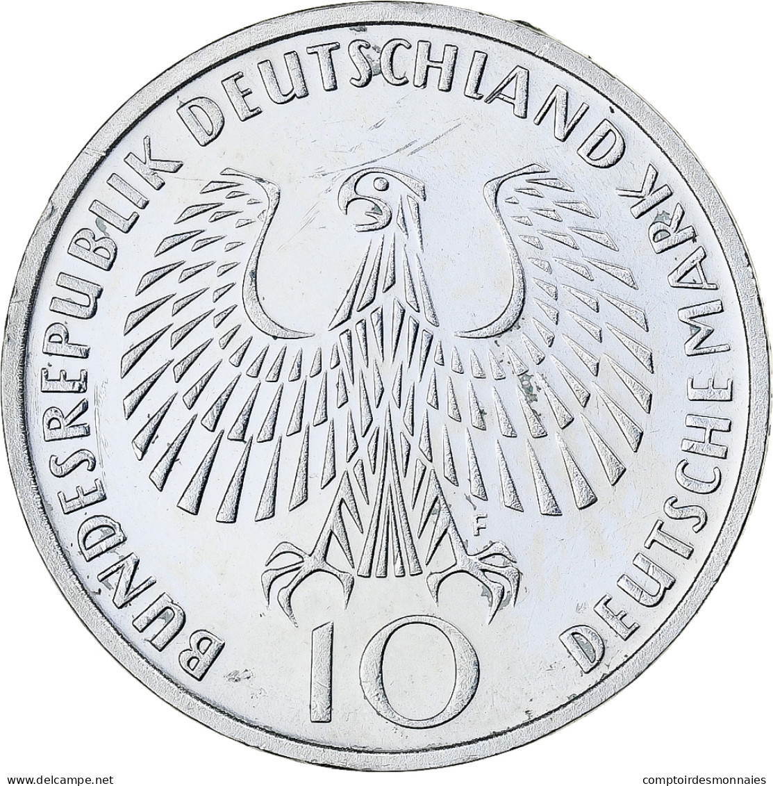 République Fédérale Allemande, 10 Mark, Munich Olympics, 1972, Stuttgart, BE - Commémoratives