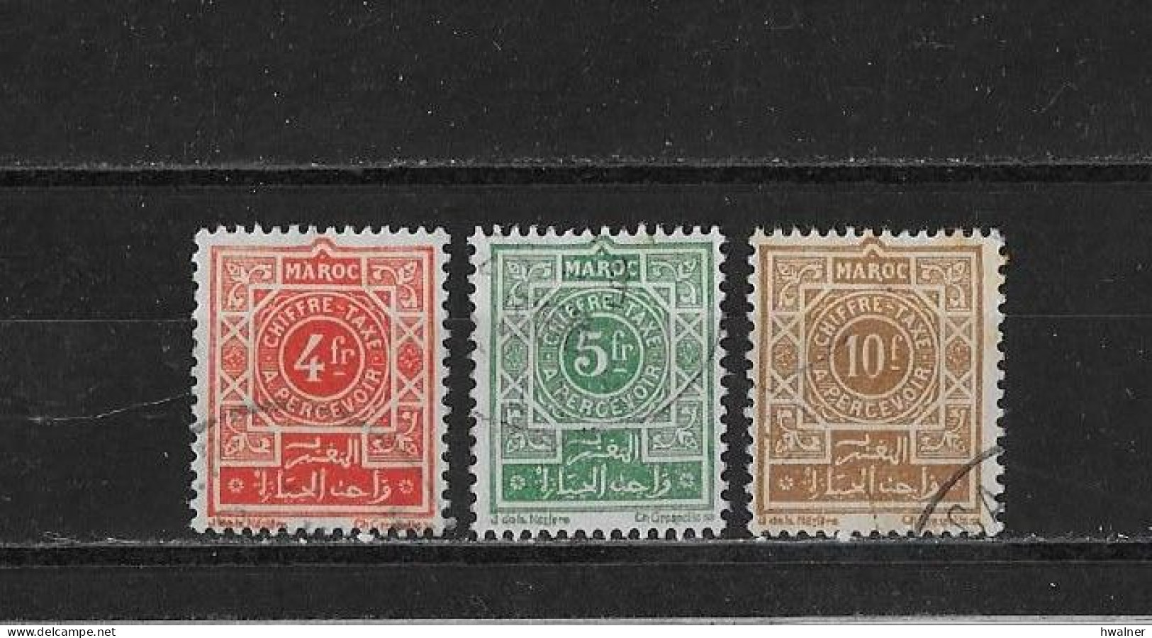 Maroc Yv. Taxes 50 - 52 O. - Postage Due