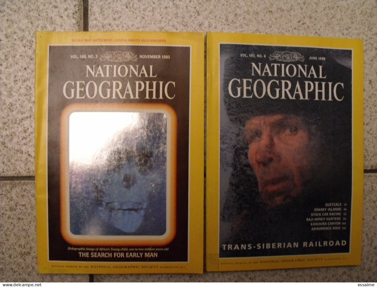 Lot De 12 N° De La Revue National Geographic En Anglais 1985-2002. Original English Edition - Geografía