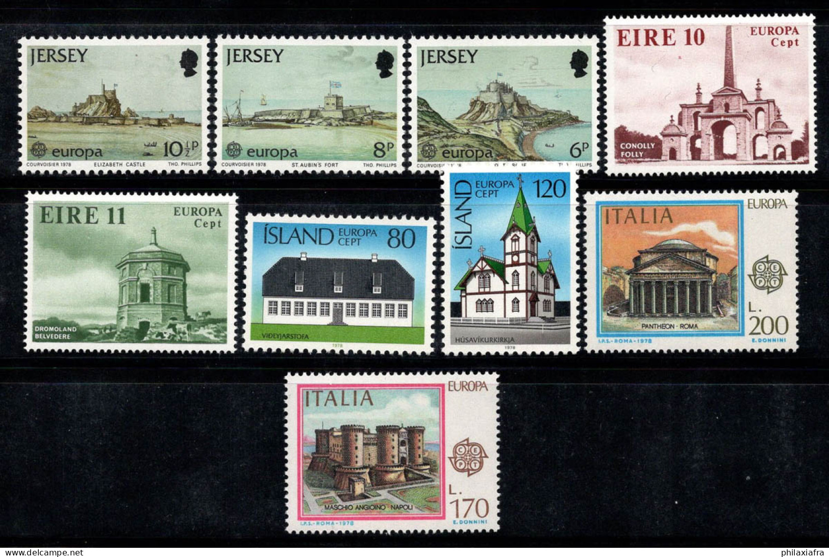 Europe CEPT 1978 Neuf ** 100% Islande, Italie - 1978