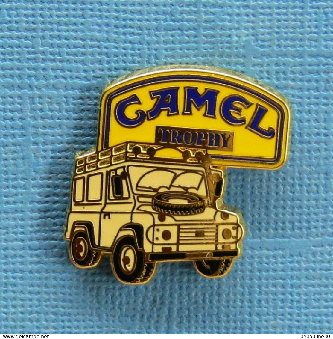 1 PIN'S //  ** RALLYE RAID / CAMEL TROPHY / 4X4 LAND ROVER ** . (A.B Paris) - Rallye