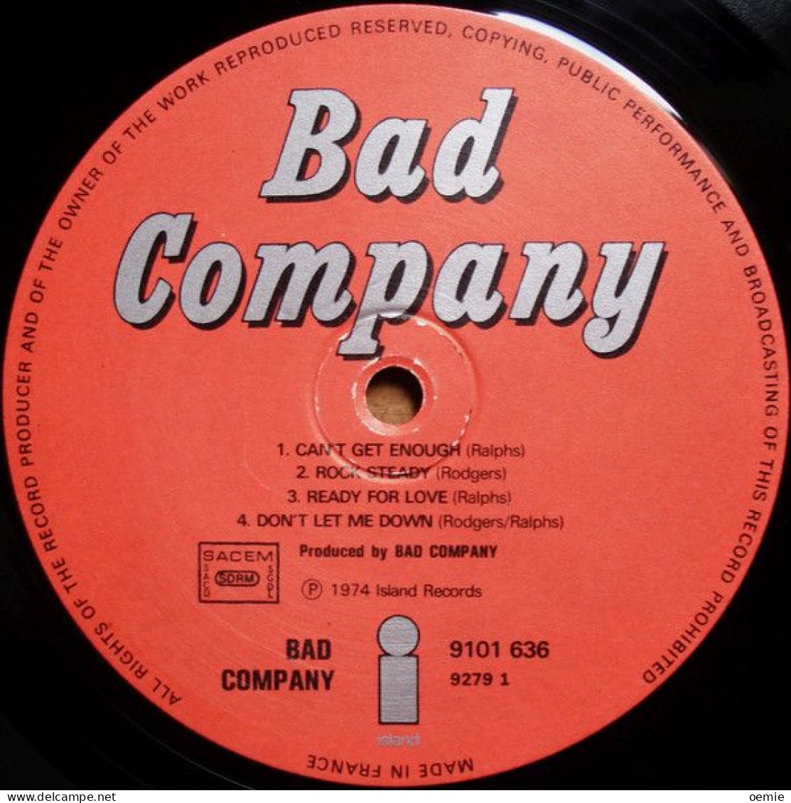 BAD COMPAGNY    N° 1 AUX USA - Hard Rock & Metal