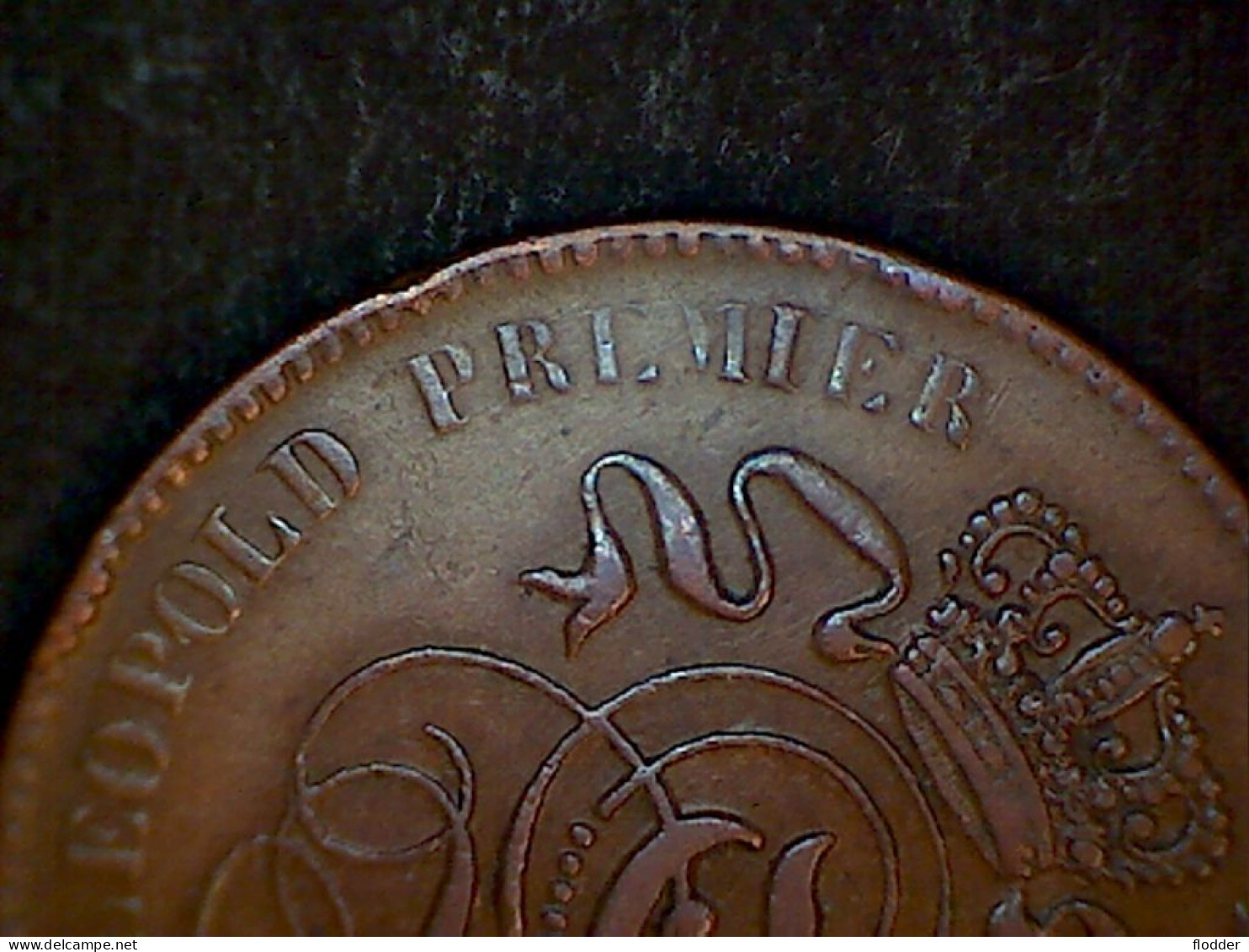 2 Centimes 1864/1, ONVOLLEDIGE Stempel, Misslag - 2 Cent