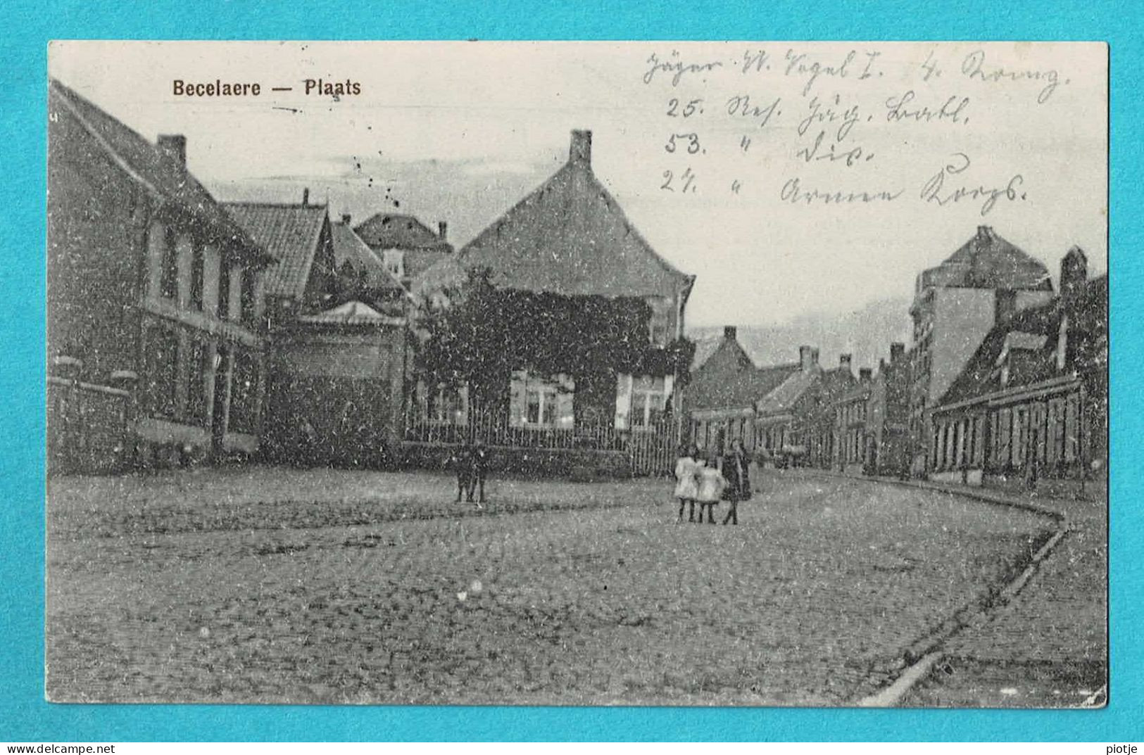 * Beselare - Becelaere (Zonnebeke - West Vlaanderen) * (Feldpost) Plaats, Markt, Animée, Unique, Old, Rare - Zonnebeke