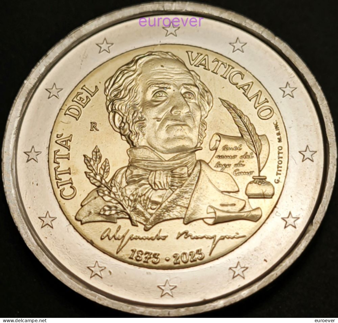 2 Euro Gedenkmünze 2023 Nr. 32 - Vatikan / Vatican - Alessandro Manzoni BU In Blister - Vatikan