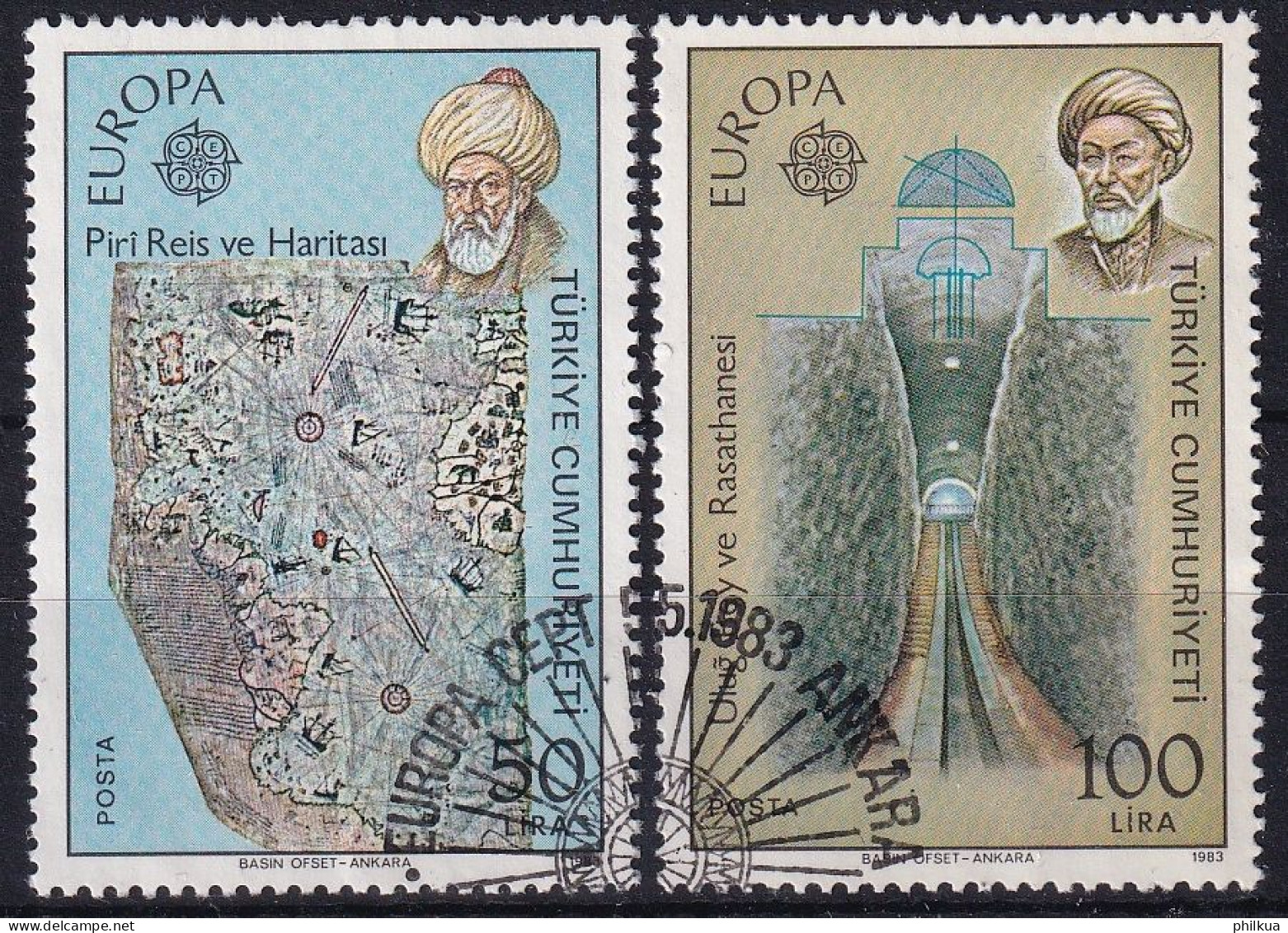 MiNr. 2631 - 2632 Türkei    1983, 5. Mai. Europa: Große Werke Des Menschlichen Geistes - Used Stamps