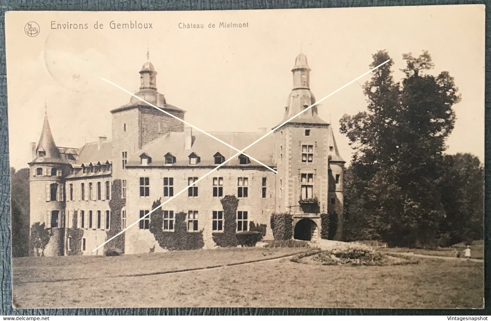 Environs De GEMBLOUX Château De MIELMONT CP édit. L. Berce Postée En 1913 - Gembloux