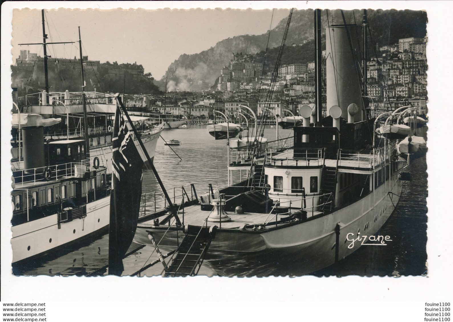 MONACO Bateau à Vapeur ( Format C.P.A. ) - Port