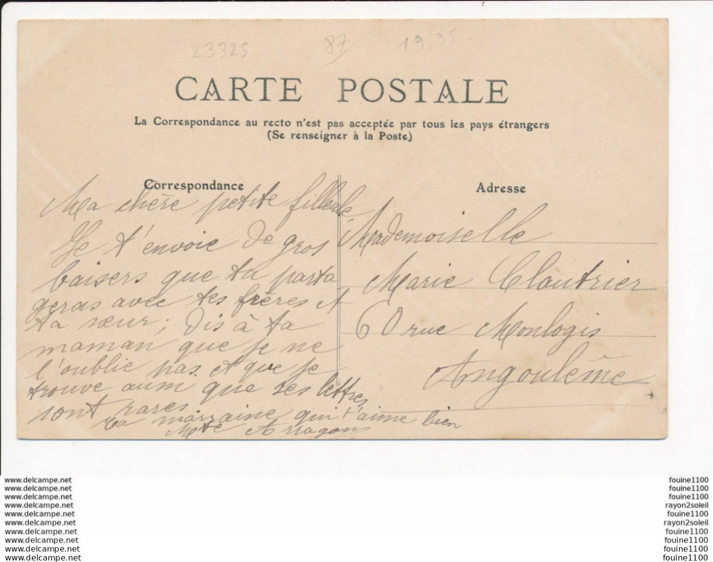 Carte De NANTIAT L'avenue De La Gare ( Gendarmerie ) Peu Courante ( Recto Verso ) - Nantiat