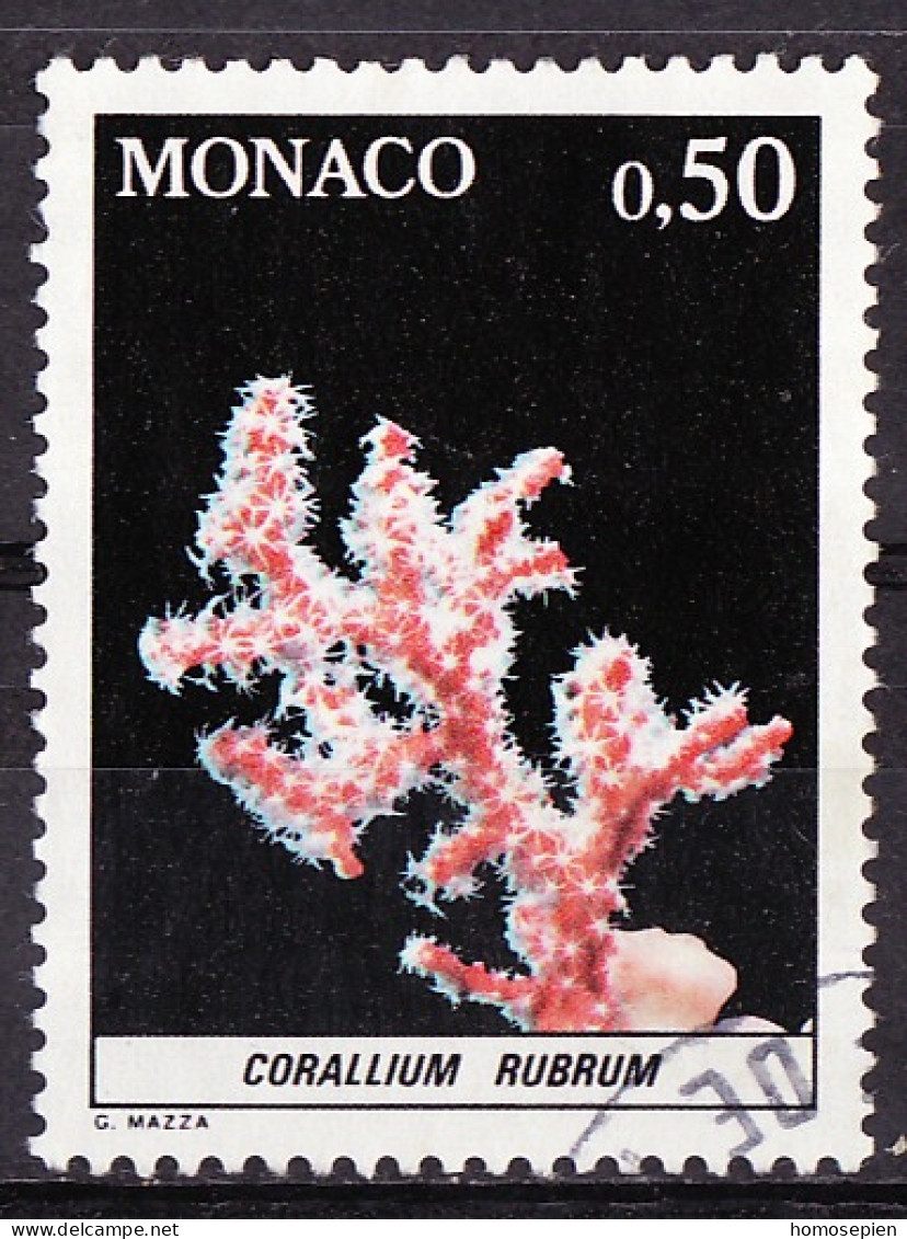 Monaco 1980 Y&T N°1259 - Michel N°1455 (o) - 50c Corallium Rubrum - Gebruikt