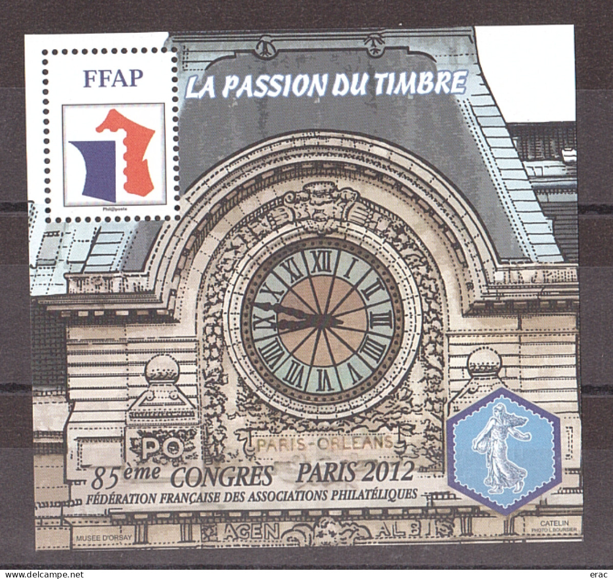 FFAP - 2012 - N° 6 - Neuf ** - Gare D'Orsay - FFAP