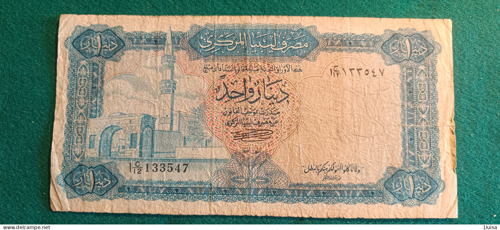 LIBIA 1 DINAR 1972 - Libye