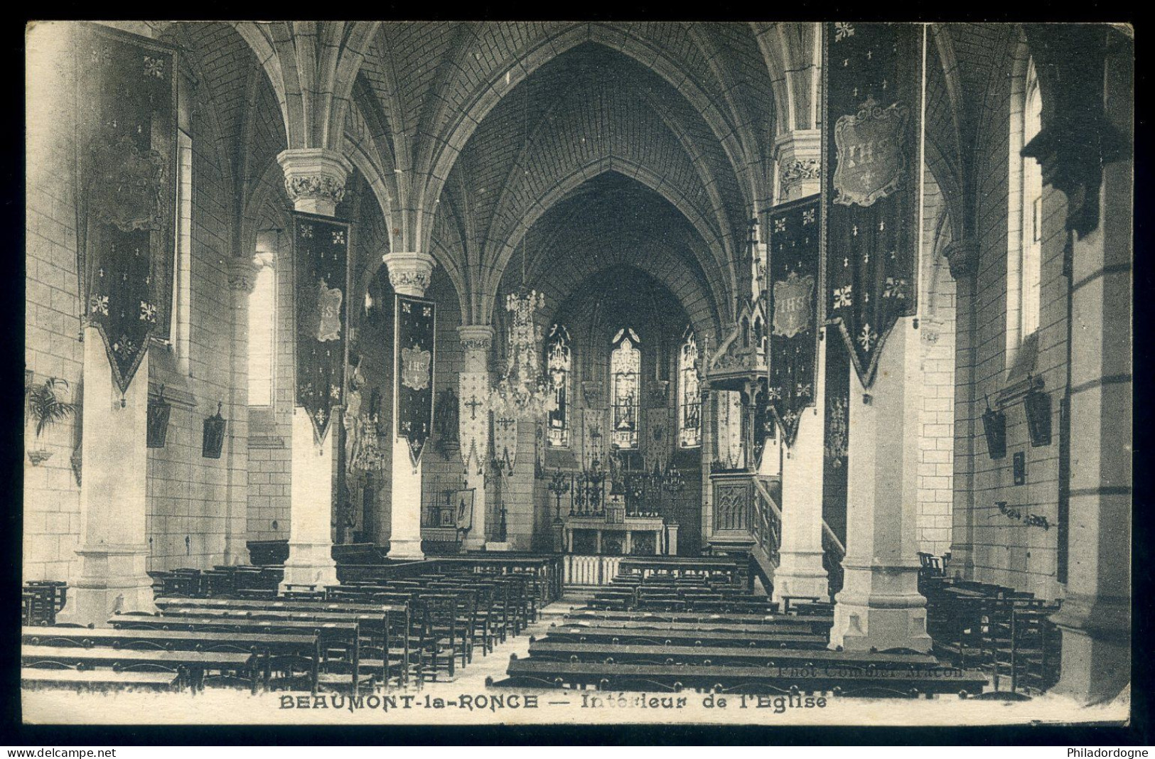 CPA - (37) Beaumont La Ronce - Intérieur De L'Eglise - Beaumont-la-Ronce