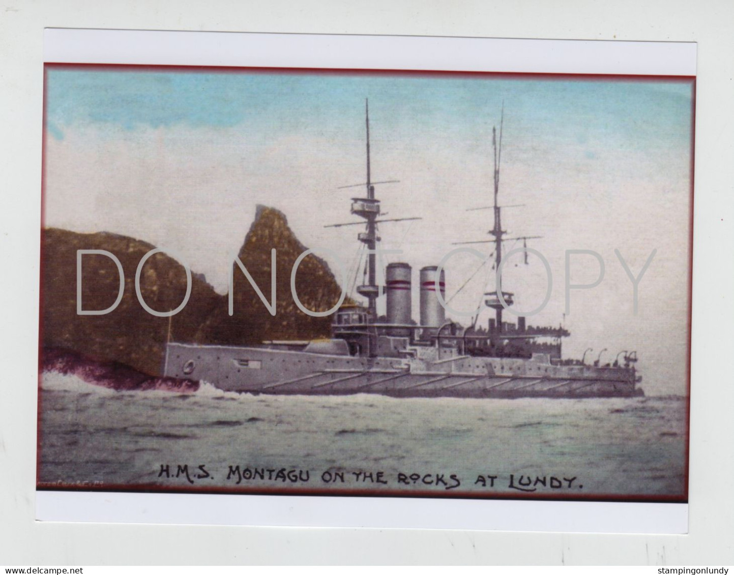20. IN06. Four Lundy Island HMS Montague/Montagu Warship Produced By Ingram Retirment Sale Price Slashed! - Guerre, Militaire