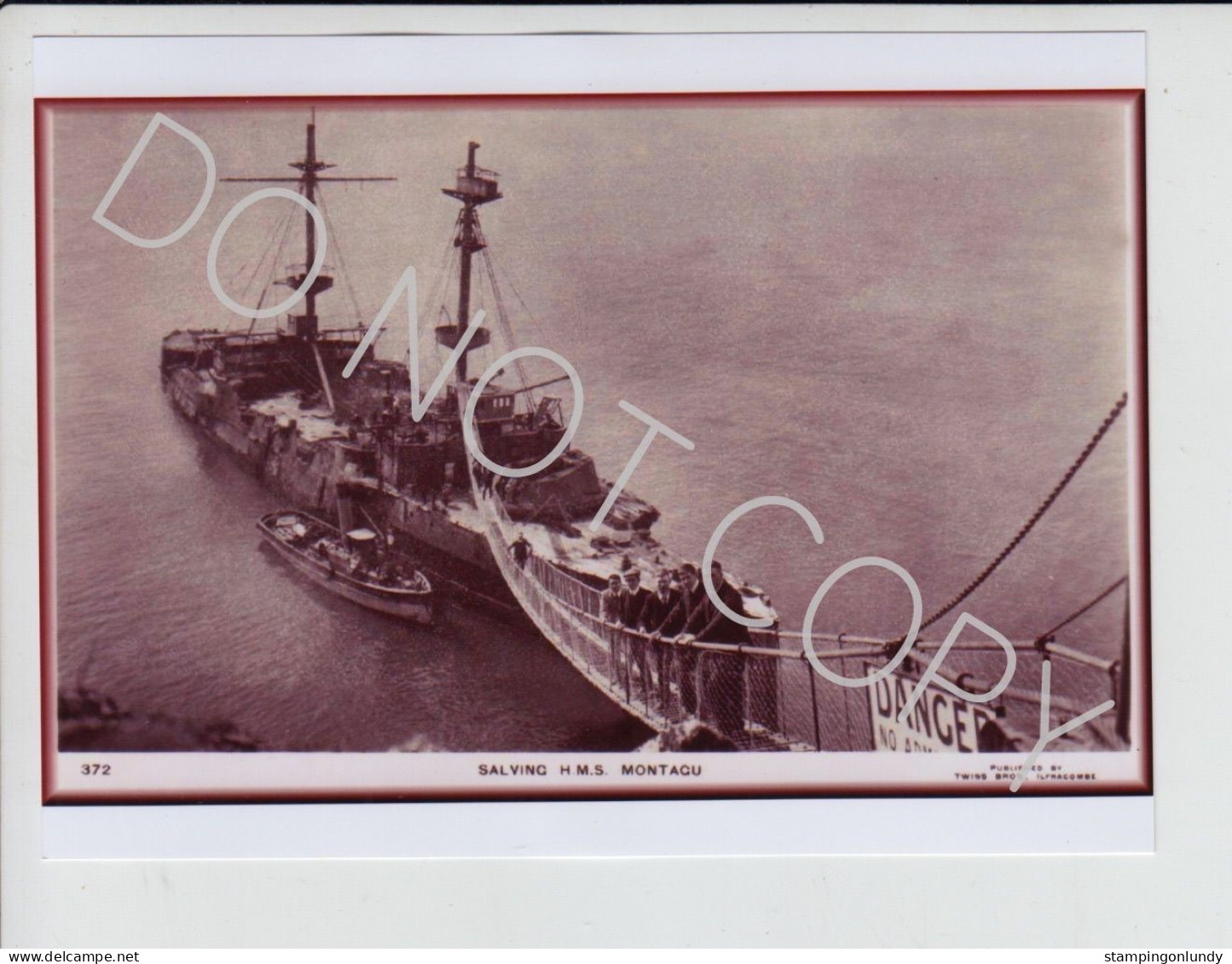 54. TW75. Four Lundy Island HMS Montague/Montagu Warship Produced By Twiss Retirment Sale Price Slashed! - Guerre, Militaire
