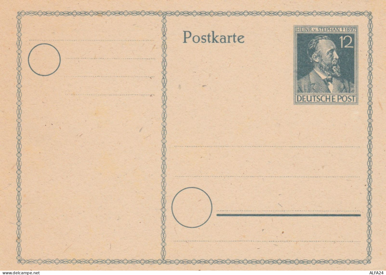 INTERO POSTALE 1948 HEINR STEPHAN NUOVO 12 PF GERMANIA (KP588 - Postales - Nuevos